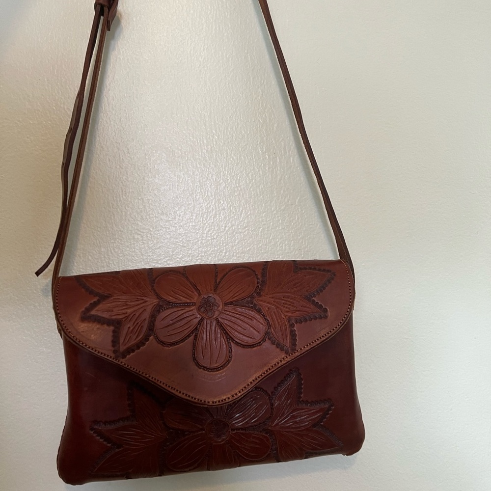 Brown Leather Crossbody Bag